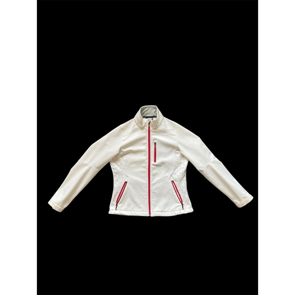 ROSSIGNOL Wind Women's Full-Zip Soft-Shell‎ Jacket Large White